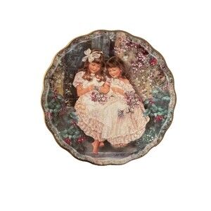 Treasured Moments Plate BLOSSOMS OF LOVE by Sandra Kuck COA Included 4123B